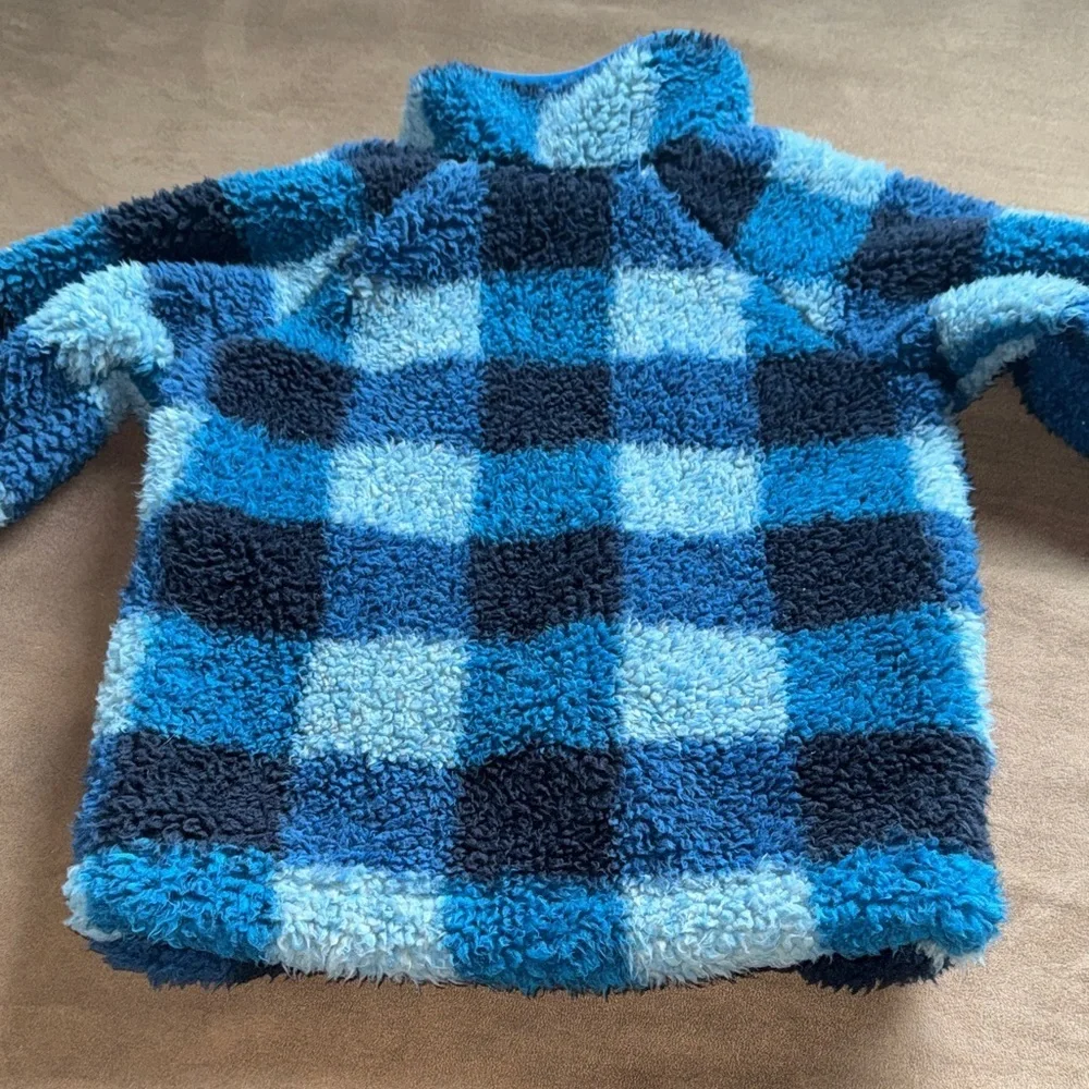 Columbia Kids' Plaid Blue Fleece